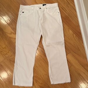 AG Adriano Goldschmied white The Jodi Crop, size 30R